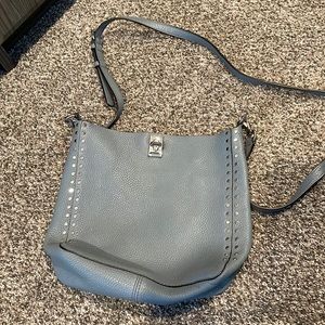 Light blue cross body bag. Rebecca mink off